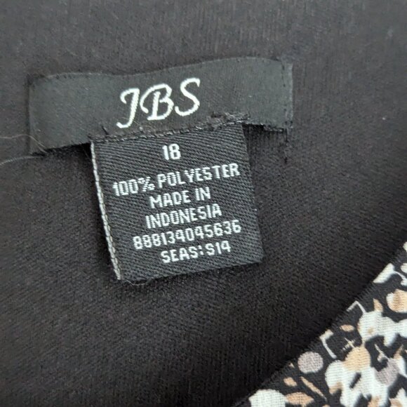 JBS Midi Dress with waist tie in same material - Size 18 - Picture 3 of 4